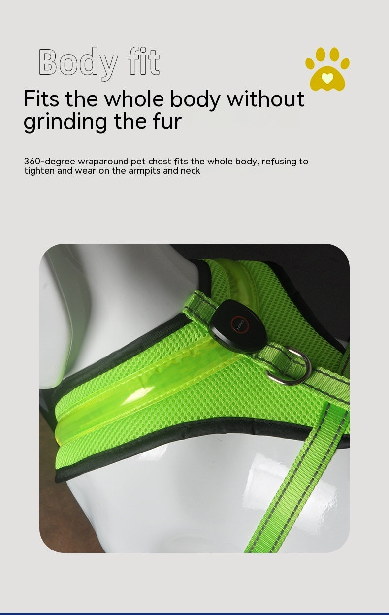 LED Luminous Dog Harness