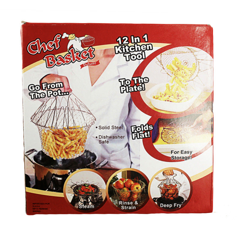 Stainless Steel Basket For Deep-Frying