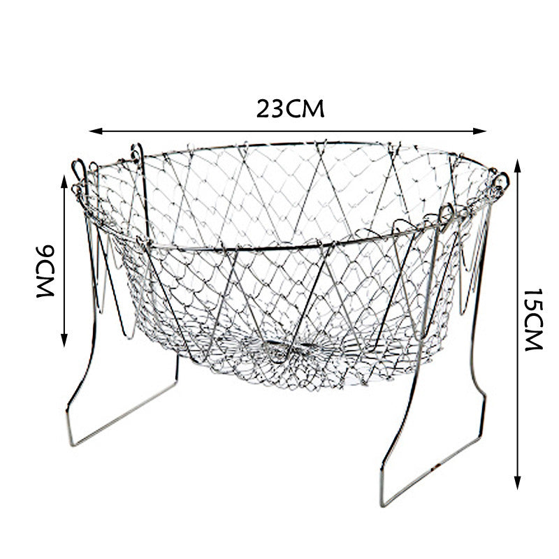Stainless Steel Basket For Deep-Frying